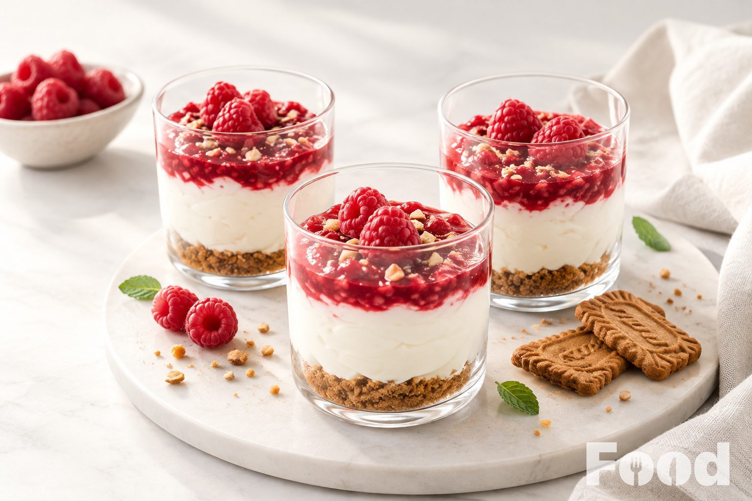 Cheesecake in een glas