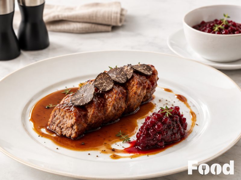 Gehaktbroodje met Madeirajus