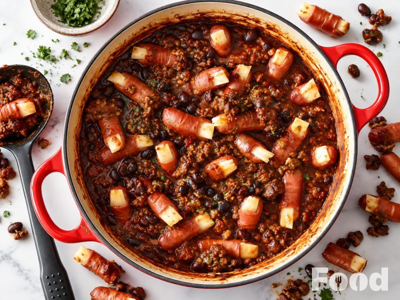 Halloween chili con carne met tenen