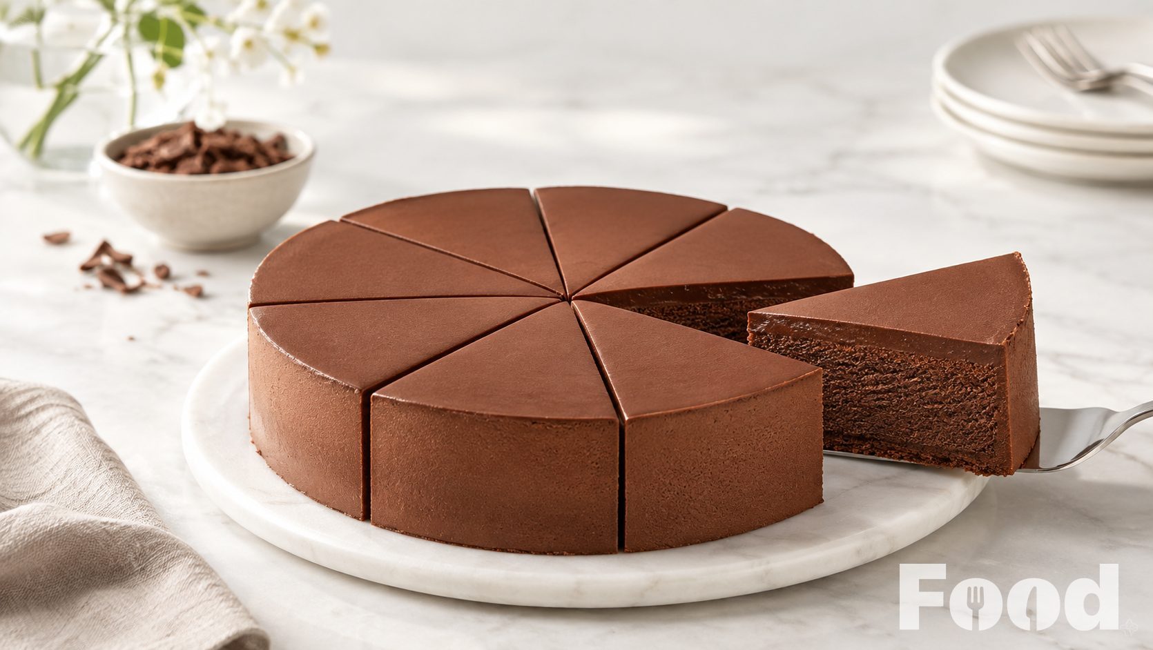 Low carb chocoladetaart