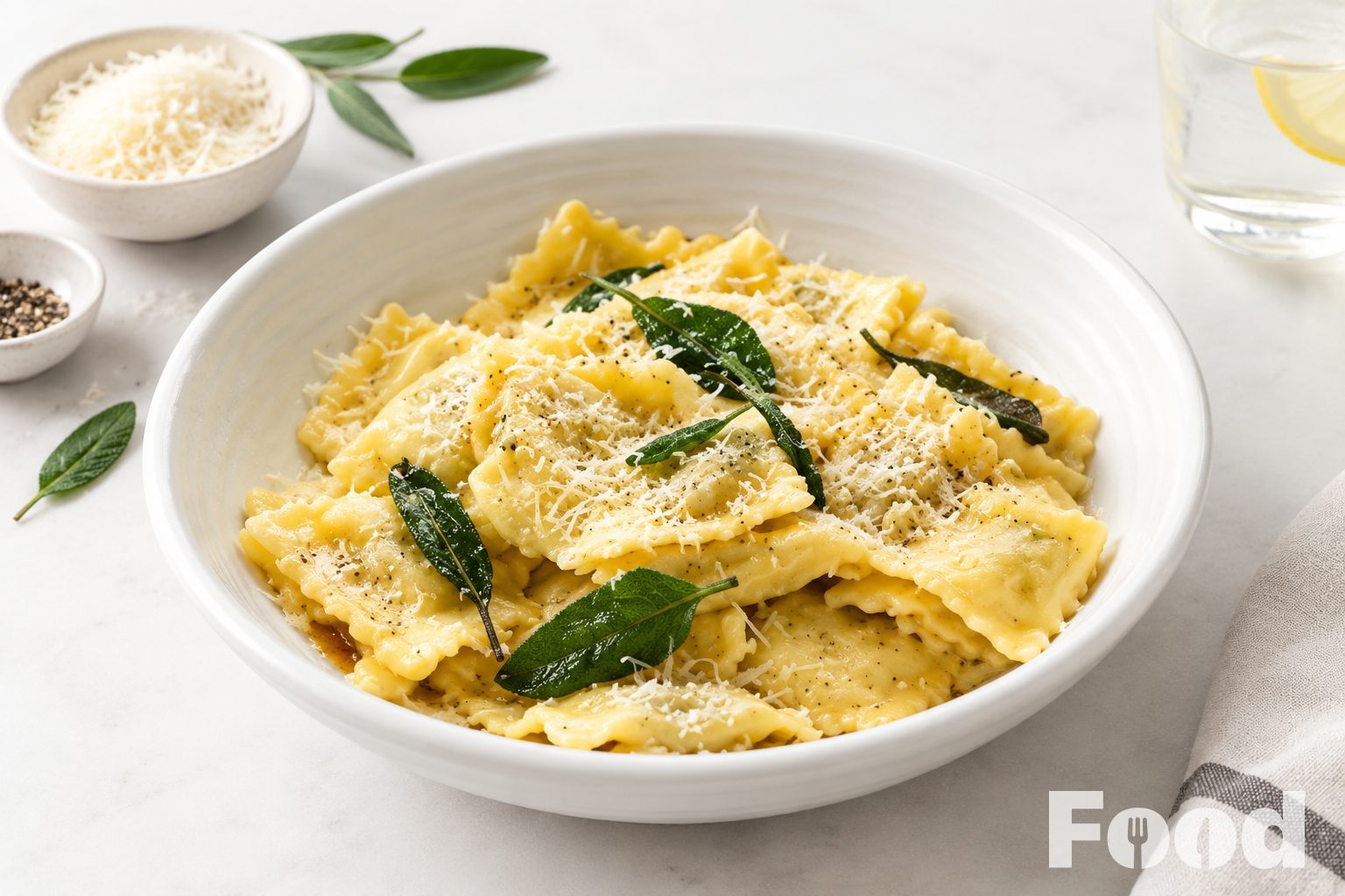 Ravioli al burro e salvia