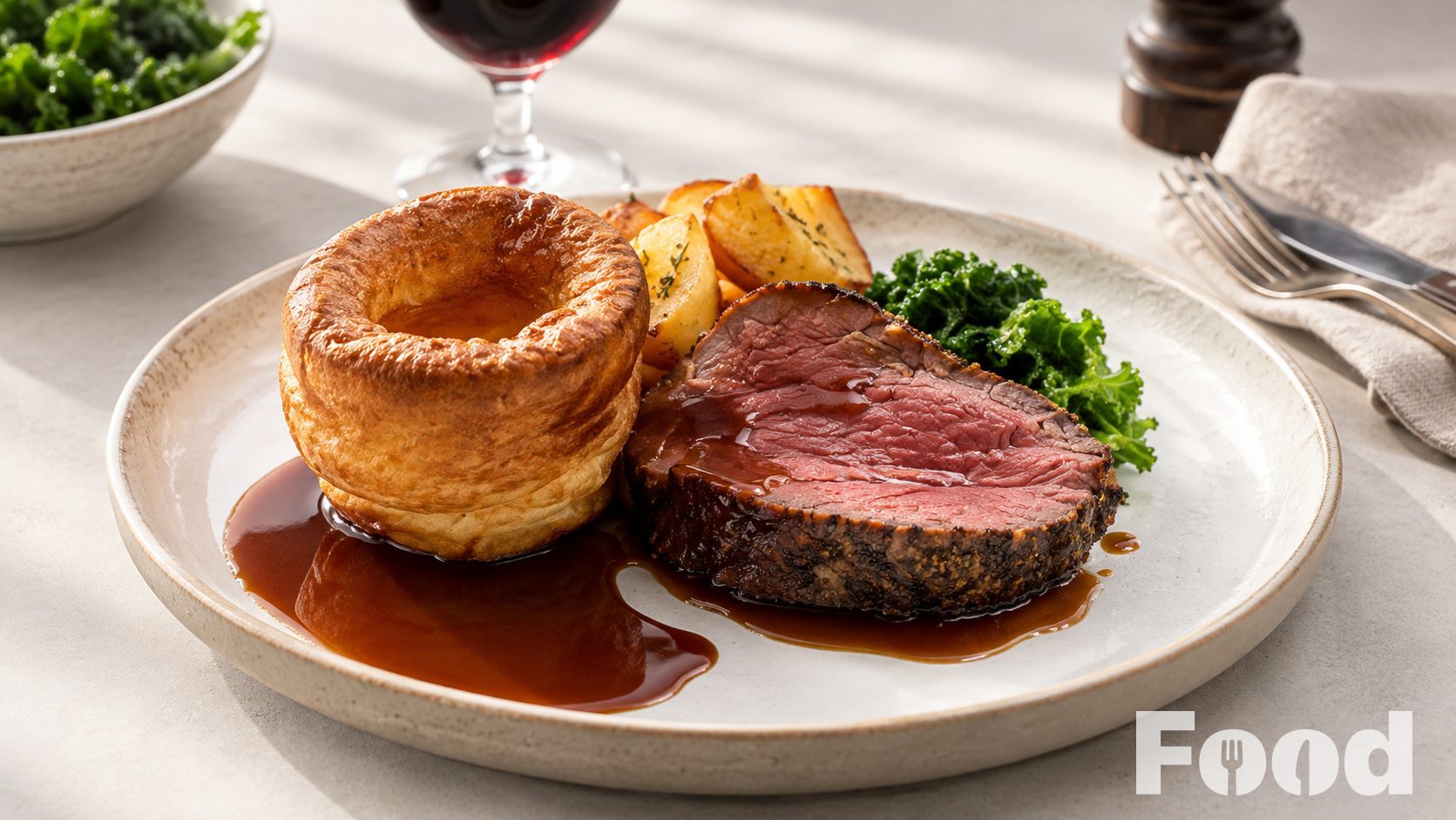 Roast Beef met Yorkshire Pudding