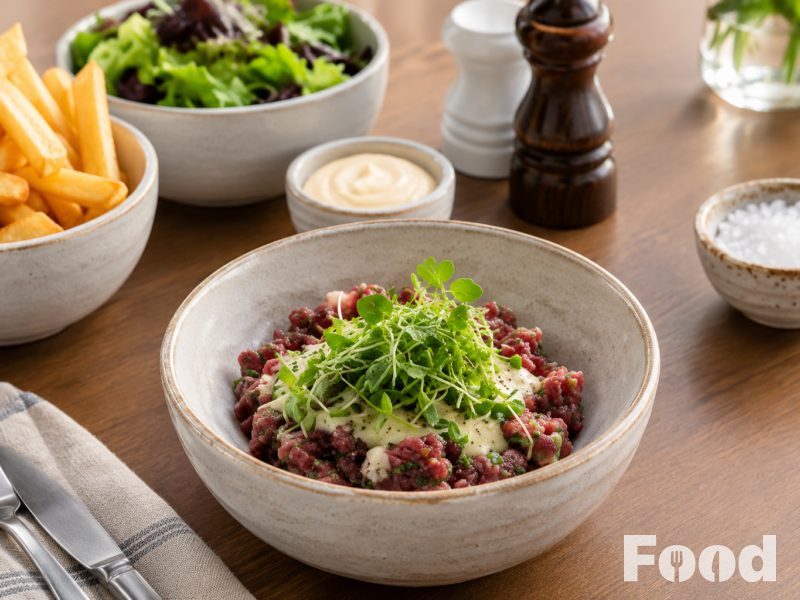 Steak tartaar met frietjes