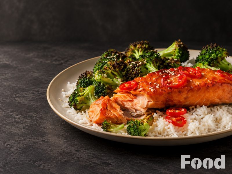 Zalmfilet met pikante sojamarinade